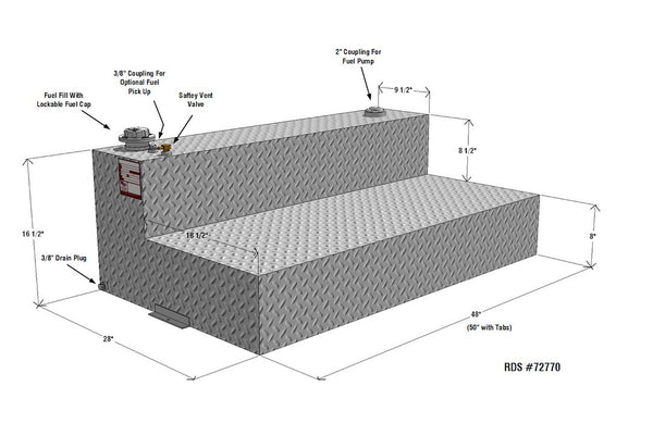 RDS Tanks Liquid Transfer Tank (MPN: 72770)
