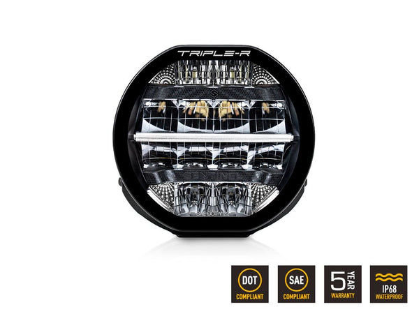Triple-R Light Sentinel LED Driving Light (MPN: 0S7-US-STD-SM)