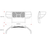 Black Horse Off Road Grille Guard (MPN: RU-CHSI19-B)