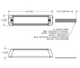 Ecco Electronic Dual Color Directional LED Warning Light (MPN: ED3766AC)
