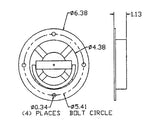 Heavy Duty Recessed Rotating Rope Ring (MPN: B901)