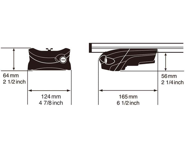 INNO Roof Rack Cross Bar Mounting Kit (MPN: XS350)