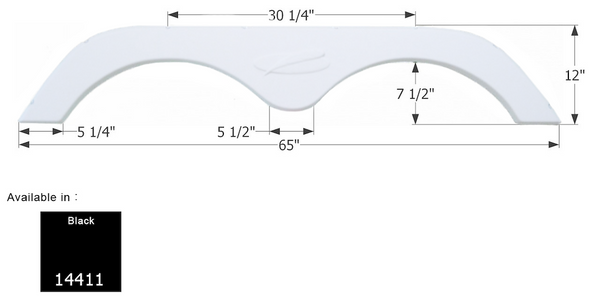 Icon Fender Skirt For Tandem Axle RVs (MPN: 14411)