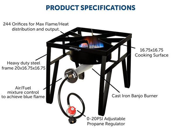 Flame King Camp Stove (MPN: YSN-SB200K)