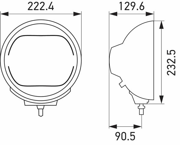 HELLA Rallye 4000 LED Driving Fog Light (MPN: 016560111)
