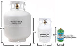 Flame King Propane Tank (MPN: YSN5LB-GAUGE)