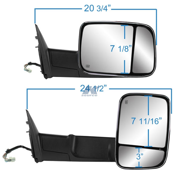 K Source Exterior Towing Mirror (MPN: 60203C)