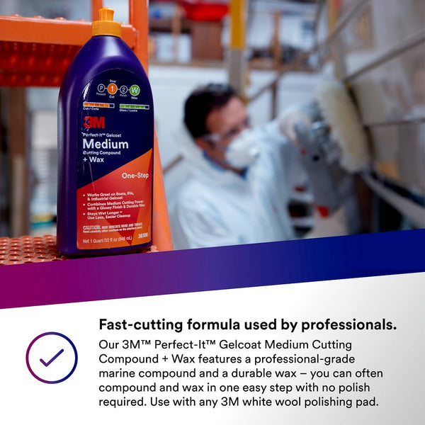 3M Perfect-It Gelcoat Medium Cutting Compound (MPN: 36106)