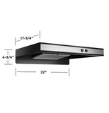 GE Appliances Under Cabinet Vent Hood (MPN: JVXR22SPSS)