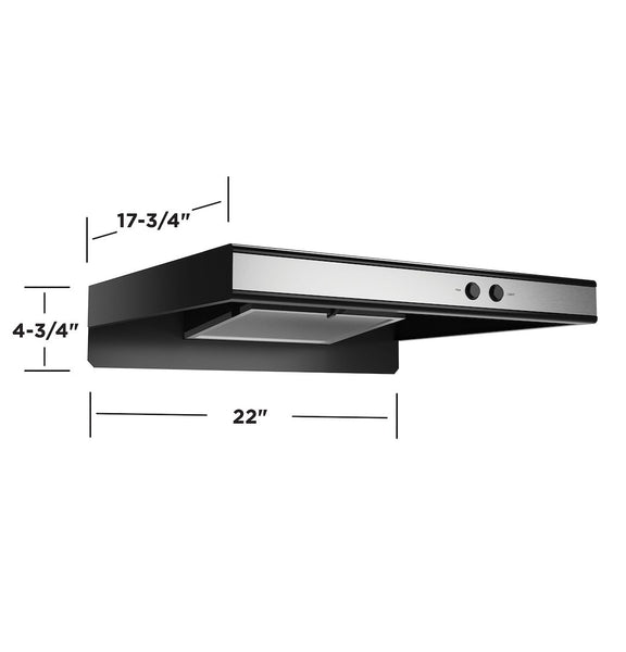 GE Appliances Under Cabinet Vent Hood (MPN: JVXR22SPSS)