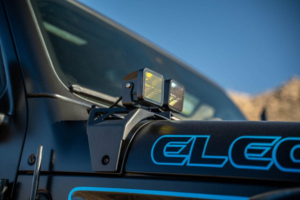 DV8 Offroad A-Pillar Light Mounting Bracket (MPN: LBJL-12)