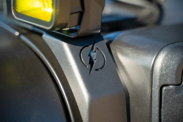 DV8 Offroad A-Pillar Light Mounting Bracket (MPN: LBJL-12)