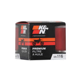 K&N Powersports Cartridge Oil Filter (MPN: KN-116)