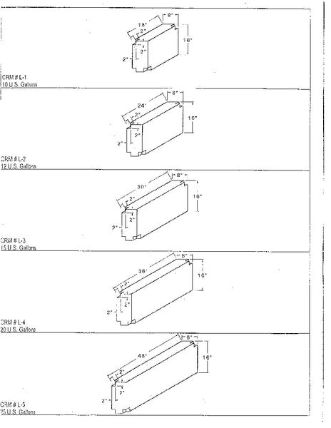 Custom Roto Molding Fresh Water Tank (MPN: L-4)