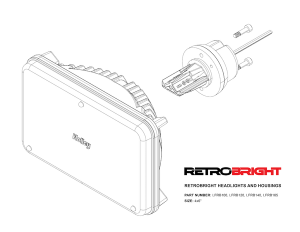 Holley RetroBright LED Headlight Conversion Kit (MPN: LFRB140-1)