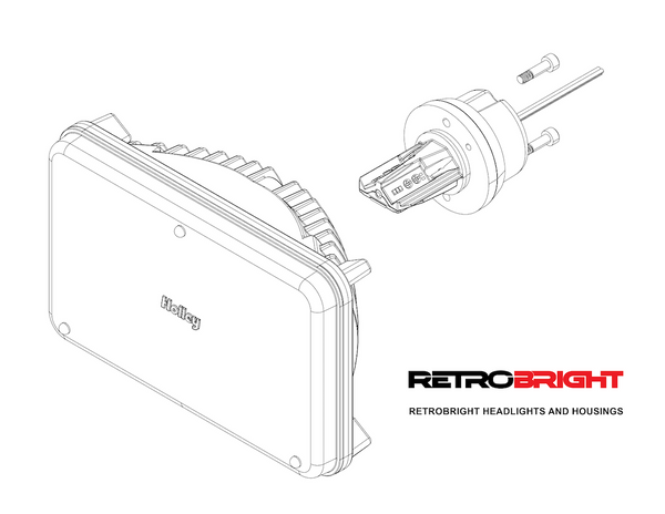 Holley RetroBright Headlight Conversion Kit (MPN: LFRB141)