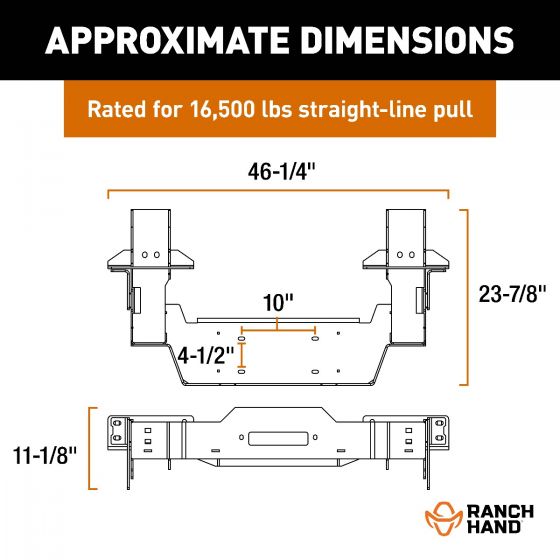 Ranch Hand Winch Mount (MPN: LWF231BL1)