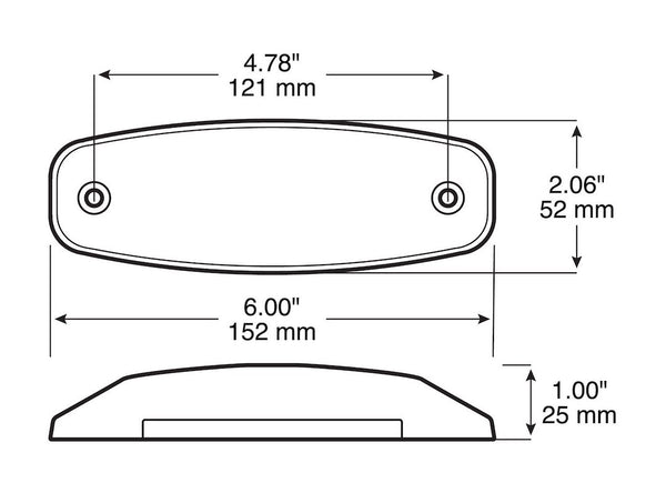 Peterson Mfg. Incandescent Clearance Light (MPN: M130R)