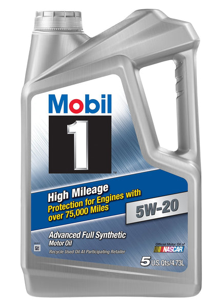 Mobil 1 High Mileage Synthetic Oil (MPN: 120768)