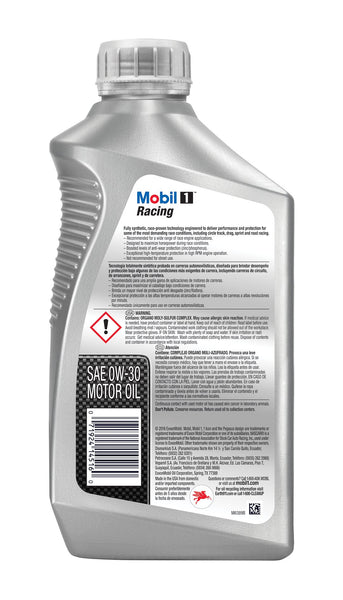 Mobil 1 Racing Oil (MPN: 102622)