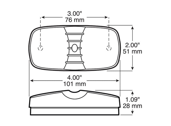 Peterson LED Clearance Light (MPN: M38R-MV-BT2)