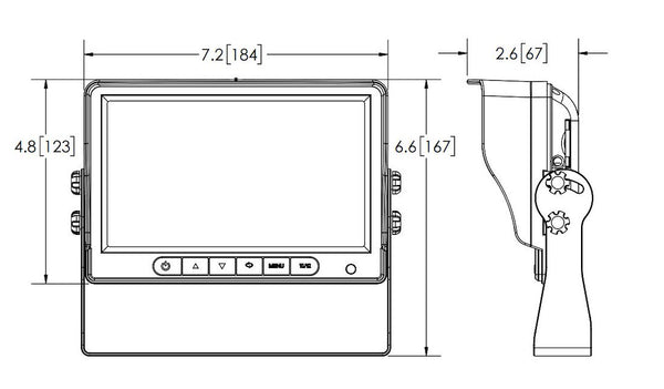 Ecco Electronic Backup Camera Display (MPN: M7000B)