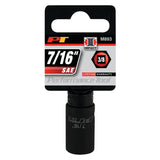 Performance Tool 3/8 Inch Drive 7/16 Inch Impact Socket (MPN: M893)