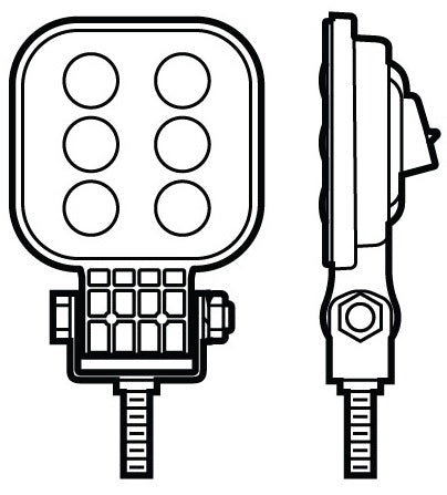Peterson LED Work Light (MPN: M905-MV-BT2)