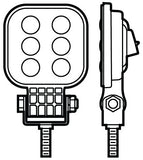 Peterson Work Light Square LED (MPN: M905-MV)