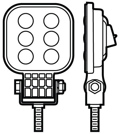 Peterson Work Light Square LED (MPN: M905-MV)