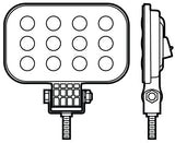 Peterson Work Light Rectangular LED (MPN: M906-MV-AMP)