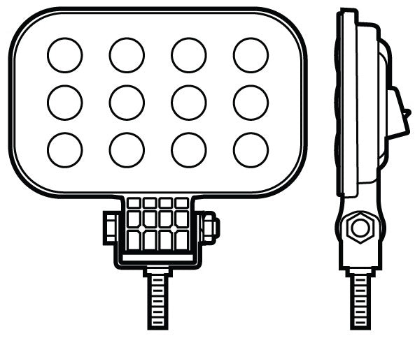 Peterson Work Light Rectangular LED (MPN: M906-MV-AMP)