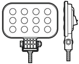 Peterson Work Light Rectangular LED (MPN: M906-MV-BT2)