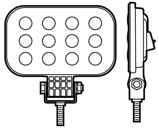 Peterson Work Light Rectangular LED (MPN: M906-MV-BT2)