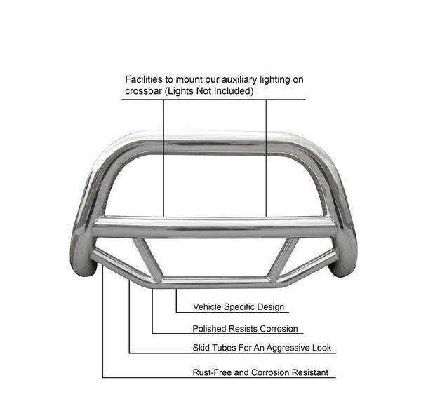 Black Horse Off Road Bull Bar (MPN: MBS-TOB4401)