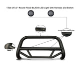 Black Horse Off Road Bull Bar (MPN: MBT-MT0212-PLFB)