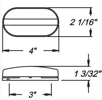 Optronics Marker Clearance Light (MPN: MC31RS)