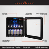 Magic Chef Retro Beverage Cooler (MPN: MCB17CHB)