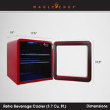 Magic Chef Retro Beverage Cooler (MPN: MCB17CHR)