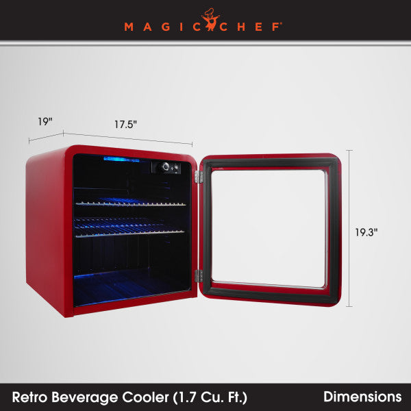 Magic Chef Retro Beverage Cooler (MPN: MCB17CHR)