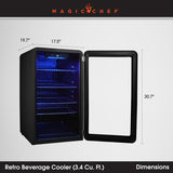 Magic Chef Retro Beverage Cooler (MPN: MCB34CHB)