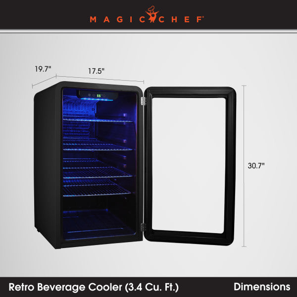 Magic Chef Retro Beverage Cooler (MPN: MCB34CHB)