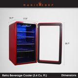 Magic Chef Retro Beverage Cooler (MPN: MCB34CHR)
