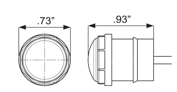 Optronics Clearance Light MCL110 Series (MPN: MCL110RKBP)