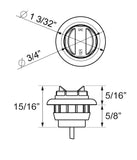 Optronics Clearance Light MCL11 Series (MPN: MCL11RKB)