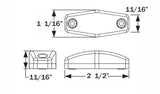 Optronics Clearance Light MCL13 Series (MPN: MCL13CR2B)