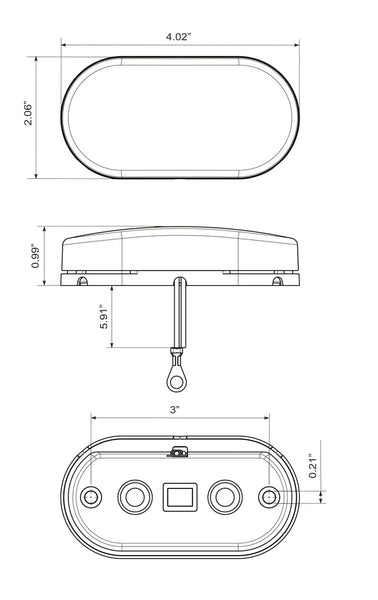 Optronics Clearance Light MCL31 Series (MPN: MCL31ABP)
