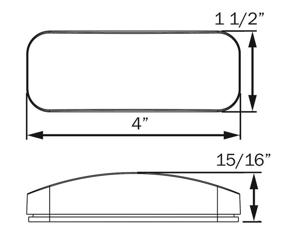 Optronics LED Marker Clearance Light (MPN: MCL40RBBP)