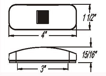Optronics Clearance Light MCL40 Series (MPN: MCL44AB1)