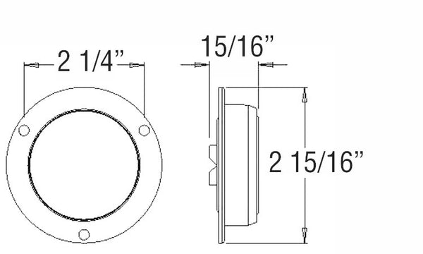 Optronics Trailer Light MCL52 Series (MPN: MCL52RB)